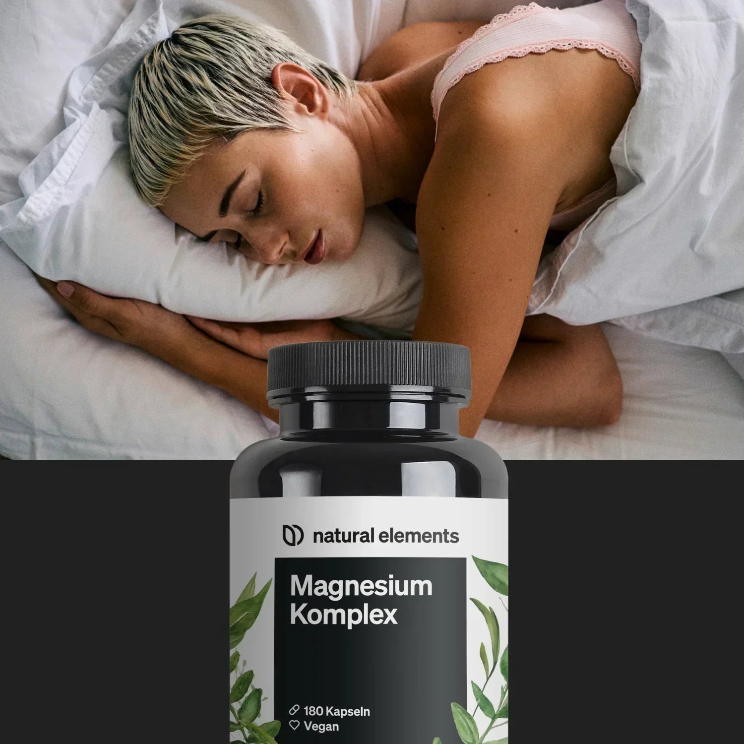 schlafende Frau mit Magnesium Komplex